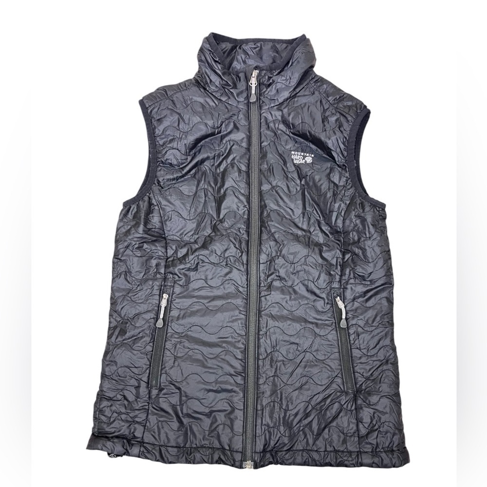 Womens Mountain Hardwear Vest Black Lightweight Insulated Packable size S